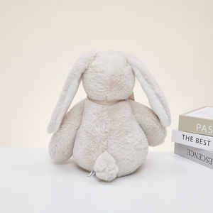 Fuzzy Plush Bunny Soft Lop Eared Rabbit 45cm Sitting Stuffed Animal With <b>Bow</b> Tie for Birthday Festival <b>Gift</b> - Product Image 2