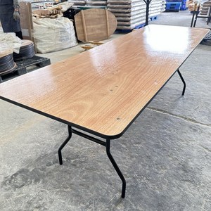<span class=keywords><strong>Tavolo</strong></span> Pieghevole Portatile da <span class=keywords><strong>Esterno</strong></span> in <span class=keywords><strong>Legno</strong></span> con Struttura in Metallo, <span class=keywords><strong>Tavolo</strong></span> Rettangolare Lungo <span class=keywords><strong>per</strong></span> Campeggio, Hotel e Banchetti - Product Image 4