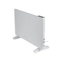 Radiateur à convection intelligent Wi-Fi avec panneau blanc mat, affichage numérique LED, chauffage électrique pour espaces restreints