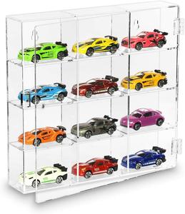 Vitrine de collection personnalisée 1/18 1/24 1/64 échelle dessin animé jouets modèle de voiture armoire de rangement de jouets clair personnalisé acrylique vitrine - Product Image 1