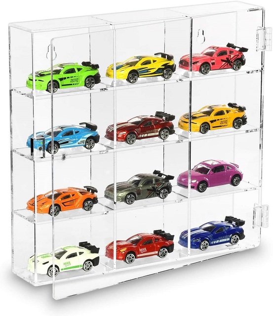 Custom Collectible Showcase 1/18 1/24 1/64 Scale Cartoon Toys Car Model Toy Storage Cabinet Clear Custom Acrylic Display Case