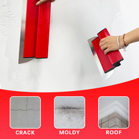 Spatule de finition semi-flexible en acier inoxydable de 40 pouces pour plâtrage, lissage et peinture, durable, avec manche en plastique pour cloisons sèches
