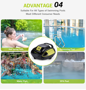 <span class=keywords><strong>Robot</strong></span> aspirateur automatique multifonctionnel 36W 1.8A 5000mAh <span class=keywords><strong>pour</strong></span> nettoyer les surfaces <span class=keywords><strong>de</strong></span> <span class=keywords><strong>piscine</strong></span> - Product Image 6