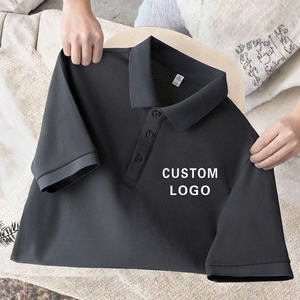 Camisas de Golf de Manga Corta para Hombre, Personalizadas al por Mayor, Antiarrugas, Transpirables, Bordadas, de Punto Sólido, de Poliéster/Algodón - Product Image 3