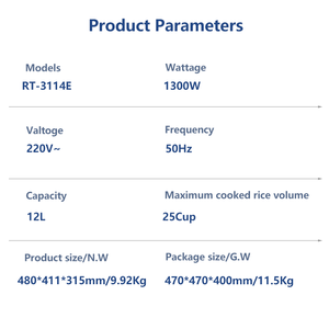 Olla <span class=keywords><strong>Arrocera</strong></span> Eléctrica Inteligente Comercial de Alta Calidad, Multicocina de Acero Inoxidable con Vaporera - Product Image 3