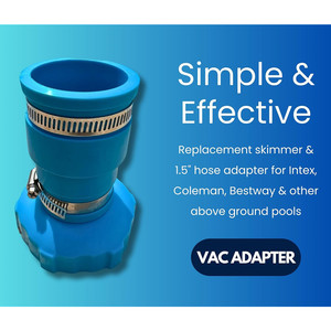 Adaptateur Intex pour tuyau d'aspiration de piscine hors sol 565132, outil de nettoyage de piscine en plastique - Product Image 2