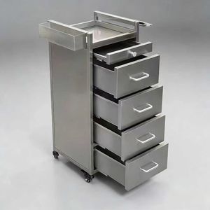 Chariot à outils en acier inoxydable pour salon de coiffure, armoire à outils pour salon de coiffure, étagère de rangement multifonctionnelle pour salon de coiffure - Product Image 1