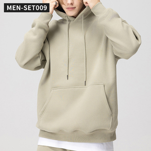 350gMen's Hoodies Set Sudaderas Unisex Streetwear Pullover Logotipo bordado personalizado Hombres en blanco Zip Up Hoodie Sudaderas con capucha de gran tamaño - Product Image 4