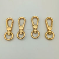 Accessoires de quincaillerie résistants à l'usure, en alliage de zinc, diamètre intérieur 2 cm, crochet en O en métal doré mat pour cordons de téléphone