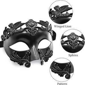 Decoración para Fiesta de Disfraces de Venecia, Media Cabeza, Utilizada para Fiestas de Disfraces en Carnaval - Product Image 3