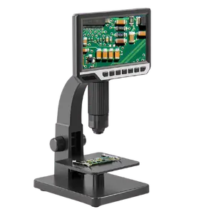 Vendita all'ingrosso microscopio 7 pollici a cristalli liquidi-Microscopio digitale professionale 2000X microscopio LED USB da 7 ''con Display reale