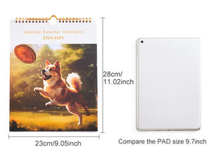 Conception libre disponible calendrier du nouvel an lunaire 2025 pour bureau et mur en anglais espagnol allemand - Product Image 3