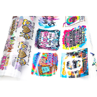 Transferts DTF pour T-shirts, Motif Mardi Gras, Impression Sérigraphique, Transferts Thermocollants à l'Encre Plastisol, Prêts à Presser (Hot/Cold Peel), Sans MOQ