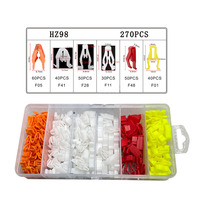 Fixation en plastique mixte pour carrosserie automobile, ensemble de clips de fixation pour pare-chocs, garniture de porte, rivet, pour voiture