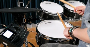 Avatar A61 Electronic Drum Set Acoustic Appearance Mesh Head Digital Drum Kit Professional <b>Musical</b> Instrument For Drummer Adlult - Product Image 4
