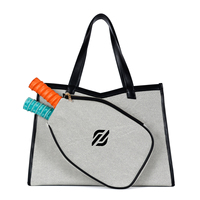 Sac de raquette de pickleball multifonctionnel en PU de haute qualité, grand sac de raquette de pickleball, sac de padel