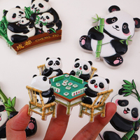 Stiker kulkas 3D Magnet kulkas Panda kustom dekorasi kulkas koleksi kerajinan stiker magnetik pabrik