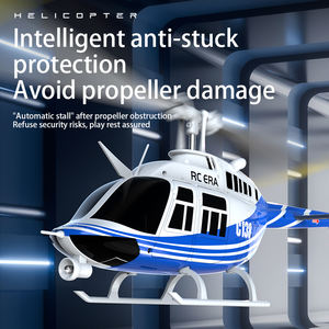 C138 BELL <span class=keywords><strong>206</strong></span> Jet Ranger, hélicoptère RC 4 canaux avec stabilisation gyroscopique à 6 axes et maintien d'altitude, modèle réduit pour adultes - Product Image 5