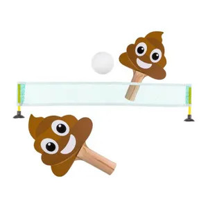 Poo Ping Pong Trò Chơi Di Động Bằng Gỗ MDF 2 Người Chơi Bóng Bàn Ping Pong Set Cho Trong Nhà Bảng Chơi