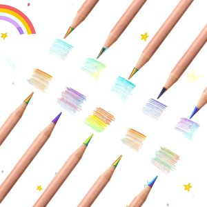 Crayons de couleur personnalisés 4 <span class=keywords><strong>en</strong></span> 1 Crayons de couleur à dessin multicolores Crayon arc-<span class=keywords><strong>en</strong></span>-ciel de <span class=keywords><strong>haute</strong></span> qualité - Product Image 4
