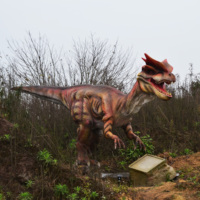 Grand dinosaure géant personnalisé grandeur nature nouvelle technologie animatronique de dinosaure en silicone pour parcs à thème