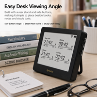 Reloj Calendario de Escritorio Kylendar Mini de 4.2 Pulgadas con Pantalla de Papel Electrónico, Reloj Mundial para Estudiantes, Ideal para Tareas, Clases en Línea, Dormitorios y Salas de Estudio