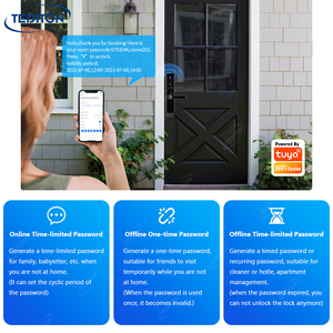 Cerradura Inteligente Interphone Cerradura Inteligente Con Camara <span class=keywords><strong>Serrure</strong></span> de porte électronique à empreinte digitale Wifi <span class=keywords><strong>Homekit</strong></span> Smart Lock - Product Image 2