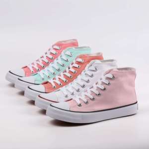 Giày vải nam thời trang cao cổ mùa xuân hè, kiểu buộc dây, logo tùy chỉnh, phong cách trẻ trung - Product Image 3