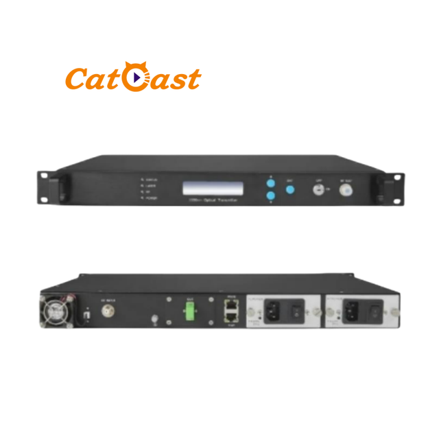 Catcast CATV Internal Optical Transmitter 1550nm Long Distance Transmission 50km 47-1002MHz Operating Bandwidth 3-10dB Output