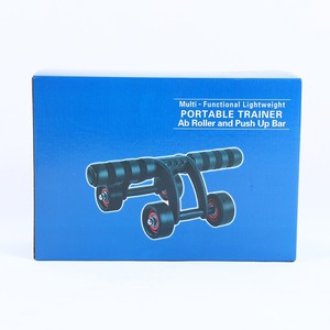 Wholesale Bodybuilding Fitness Health Abdominal Training Abdominal <strong>Exercise</strong> <strong>4</strong> Wheel Roller - Product Image 6