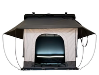 Tente de toit portable ENJOIN moderne en toile, ouverture rapide automatique quatre saisons, toit en aluminium alvéolé, échelle télescopique, mémoire