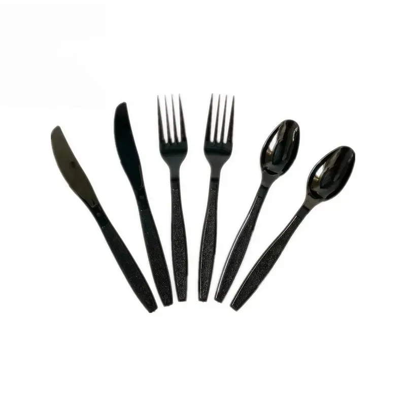 Birthday Cake Spoon Disposable Biodegradable Plastic Tableware Fork And Knife