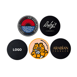 Promotional Gift Custom Soft Rubber PVC Coaster Cup Mat Household Coaster ODM/OEM Drink Beer Coffee Coaster