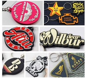Custom Logo <b>Personalized</b> 2D 3D Business PVC Keyring Promotion Gifts Soft Rubber Injection Molded Metal Ring Attachment <b>Keychains</b> - Product Image 4