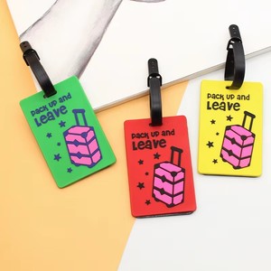 Étiquettes de bagages de voyage en gros d'usine, personnalisables avec logo, en PVC souple, étiquettes nominatives, étiquettes d'identification pour sacs, en PVC durable et imperméable pour valises - Product Image 4