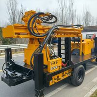 Foreuse rotative montée sur camion pour puits d'eau, avec moteur diesel et compresseur d'air, faible coût d'entretien