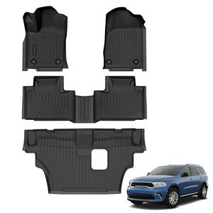 Tapetes de Piso TPE para Todo Clima, Impermeables y Resistentes al Desgaste, Personalizados para <span class=keywords><strong>Dodge</strong></span> Durango de 7 Asientos - Product Image 1