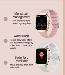 Kinh Điển Dây Đeo Thép Phụ Nữ Thông Minh Đồng Hồ Phụ Nữ Amoled 1.75 ''Heart Rate Quản Lý Kinh Nguyệt Thanh Toán Hk82 Vàng Đồng Hồ Cho Phụ Nữ - Product Image 5