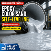 Fournisseur de revêtements de sol en sable coloré époxy, haute dureté, certifié RoHS, baril de 20 kg pour projets de sols en béton commerciaux