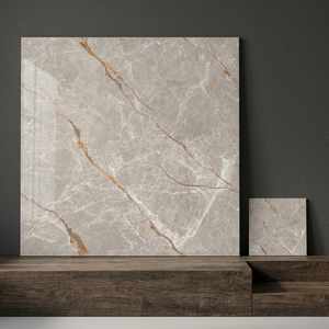 Angelo Mist 600x600mm Double Loading Glossy Porcelain <b>Tiles</b> Polished Interior Floor Collection 8mm - Product Image 3