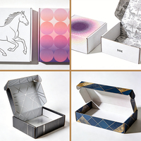 Boîtes d'emballage cadeaux en carton ondulé, boîtes d'expédition pliables avec logo personnalisé