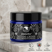 Baume naturel après-tatouage avec logo personnalisé, crème cicatrisante pour tatouage, beurre protecteur et revitalisant pour maquillage permanent (PMU)