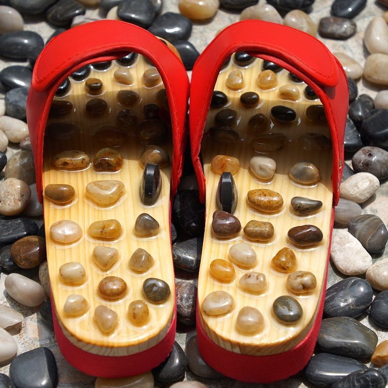 Cobblestone red 35-36 yards-foot massage
