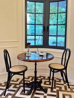 Vente en gros de chaises de salle à manger rétro en bois massif chaises en rotin antiques élégantes avec dossiers hôtels banquets et cafés