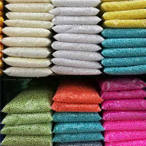 Bán buôn thời trang phong cách thủy tinh đầy màu sắc ngọc trai hạt thủy tinh lỏng hạt ngọc trai - Product Image 4