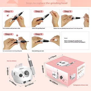Hoge Kwaliteit Beauty Nail Drill Machine Low Noise Rvs Borstelloze Motor Usb Oplaadbare Draagbare Luxe <span class=keywords><strong>Manicure</strong></span> Nail - Product Image 3