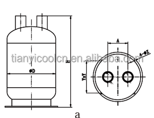 Accumulateurs de ligne d'aspiration d'acier inoxydable de cuivre de série de <span class=keywords><strong>DNQ</strong></span> - Product Image 4
