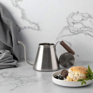 Accessoires professionnels : Cafetière portable en acier inoxydable avec couvercle, pour café filtre manuel - Product Image 2