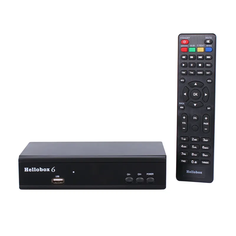 Hellobox numérique 6 décodeur DVB-S2 récepteur Satellite H.265 gratuit I P TV 2 ans Compatible escroquerie + pour boîtier DVB