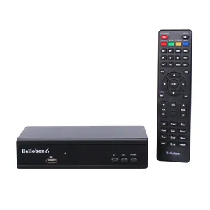 Hellobox-receptor de satélite Digital, decodificador DVB-S2 H.265, I P TV gratis, 2 años, Compatible con scam + para DVB box, 6 unidades